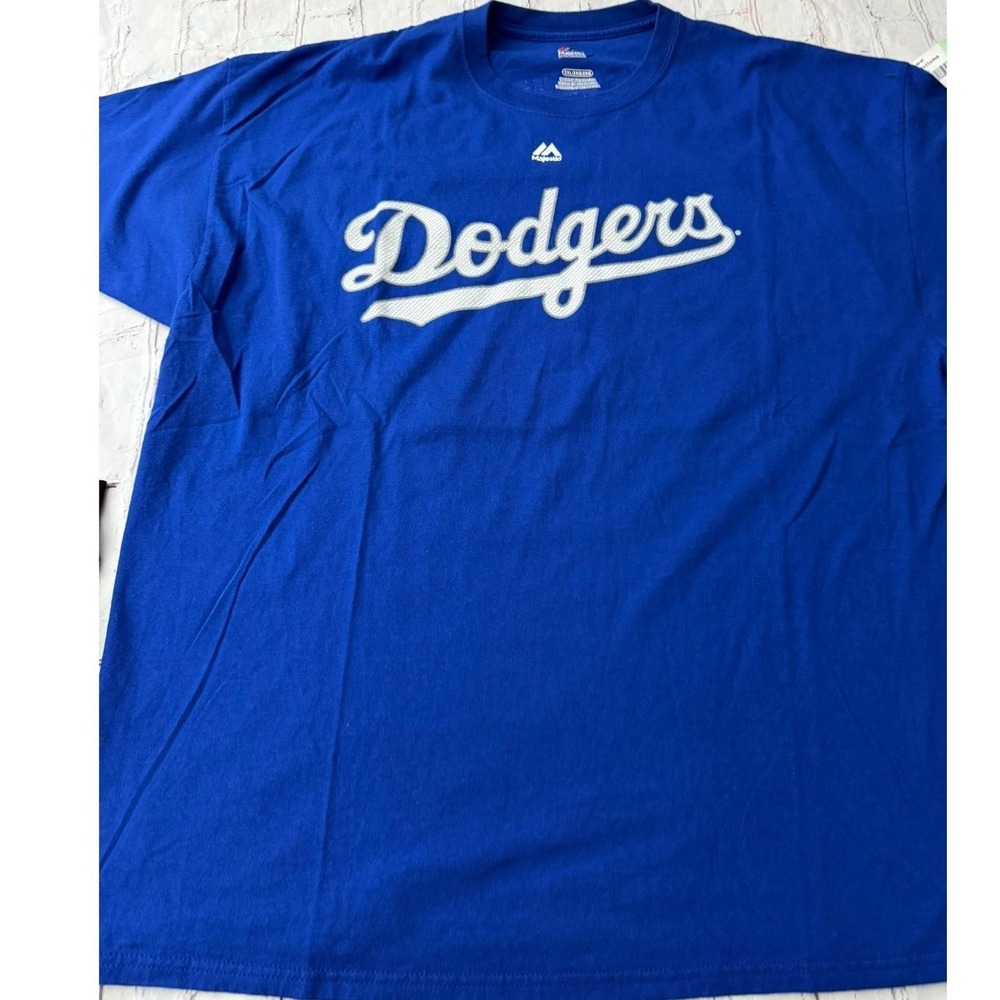 Majestic Los Angeles Dodgers Clayton Kershaw 22 T-Shirt Mens 2XL MLB Baseball